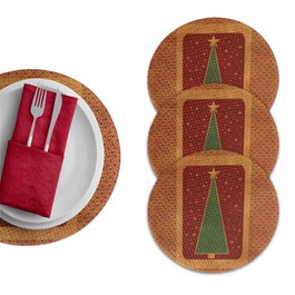 Hermia Pack de 4 Salvamanteles Multicolor de 37 cm